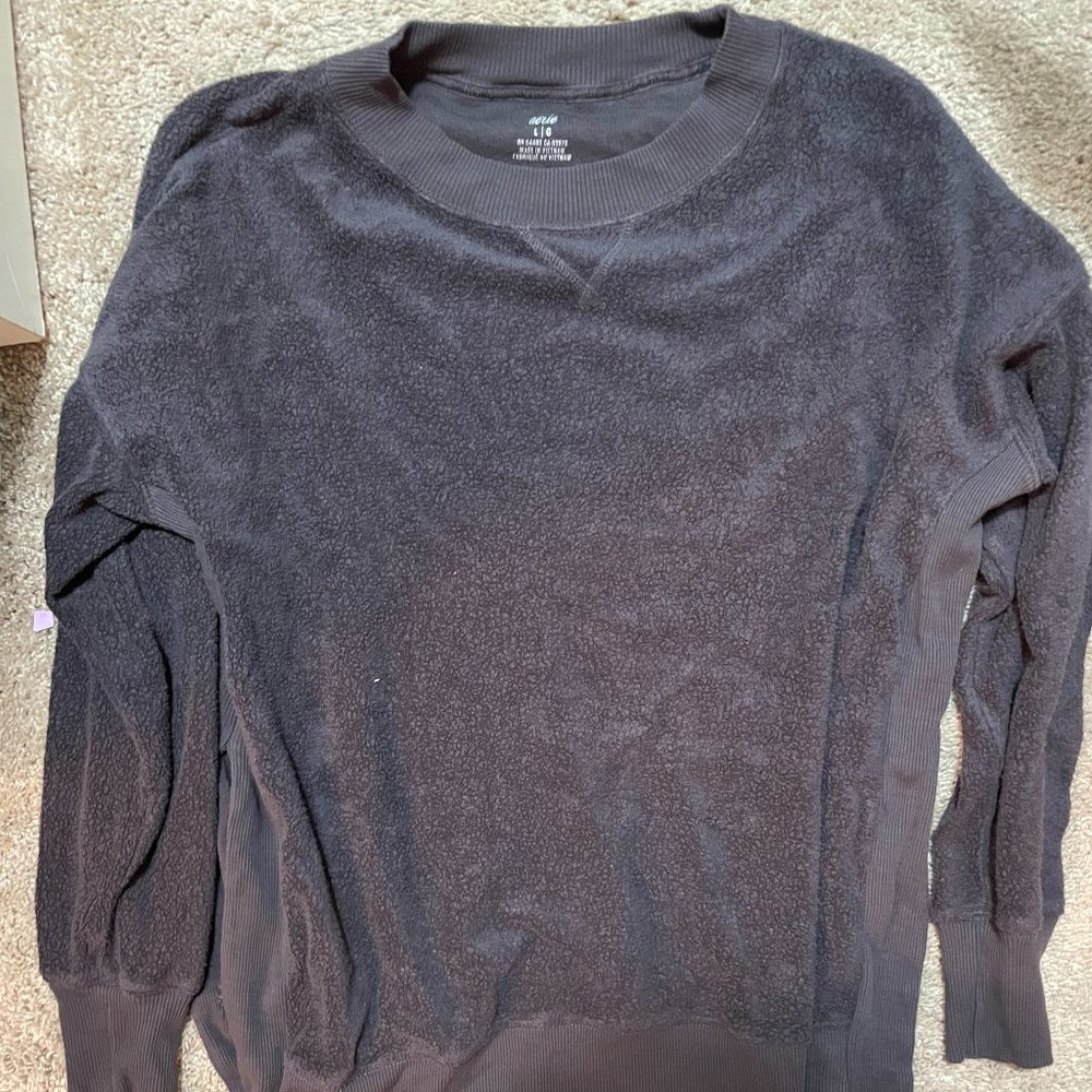brown oversized sweater, size L